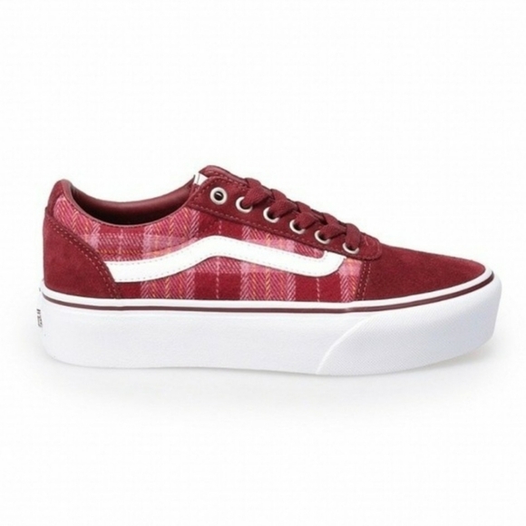 Vans Ward Platform Plaid Mix Houndstooth Sneakers - Picture 6 of 6